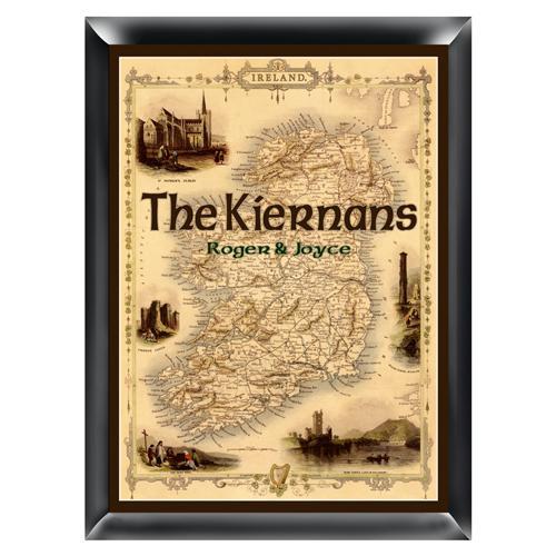 Irish Map Personalized Family Sign-Wall Art-JDS Marketing-Top Notch Gift Shop