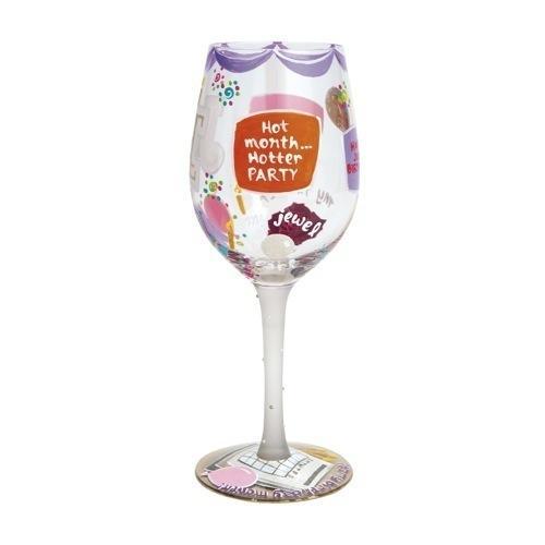 Happy June Wine Glass by Lolita®-Wine Glass-Designs by Lolita® (Enesco)-Top Notch Gift Shop