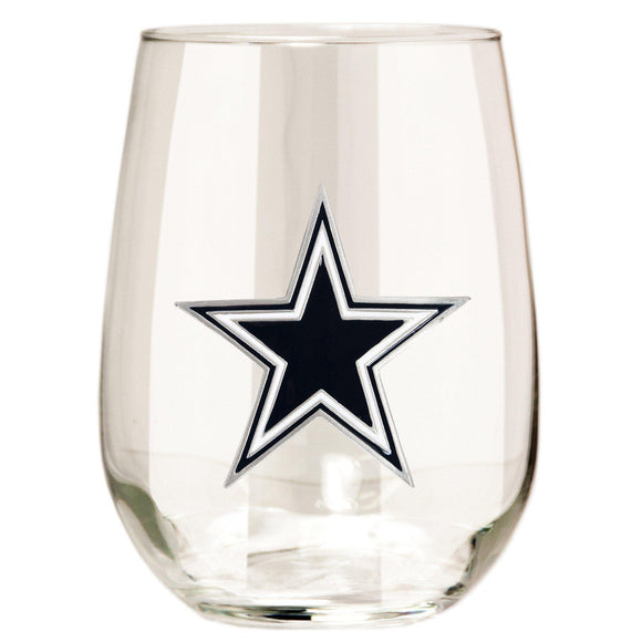 Dallas Cowboys Stemless Wine Glass - (Set of 2)-Stemless Wine Glass-Great American Products-Top Notch Gift Shop