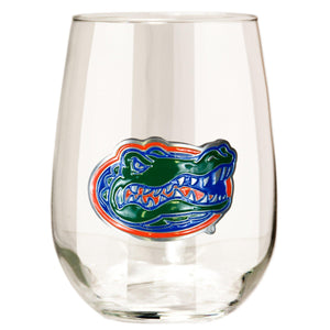 Florida Gators 15 oz. Stemless Wine Glass - (Set of 2)-Stemless Wine Glass-Great American Products-Top Notch Gift Shop
