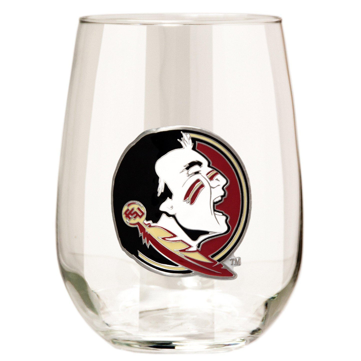 Florida State Seminoles 15 oz. Stemless Wine Glass - (Set of 2)-Stemless Wine Glass-Great American Products-Top Notch Gift Shop