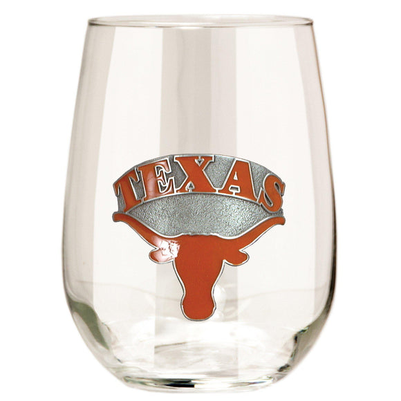 Texas Longhorns Stemless Wine Glass - (Set of 2)-Stemless Wine Glass-Great American Products-Top Notch Gift Shop