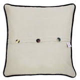 Provincetown Hand Embroidered CatStudio Pillow-Pillow-CatStudio-Top Notch Gift Shop