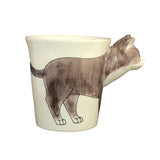 Gray & White Cat Hand Painted Coffee Mug-Mug-Sea Island-Top Notch Gift Shop