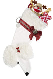 Poodle (White) Christmas Stocking-Holiday Stocking-Hearth Hounds-Top Notch Gift Shop