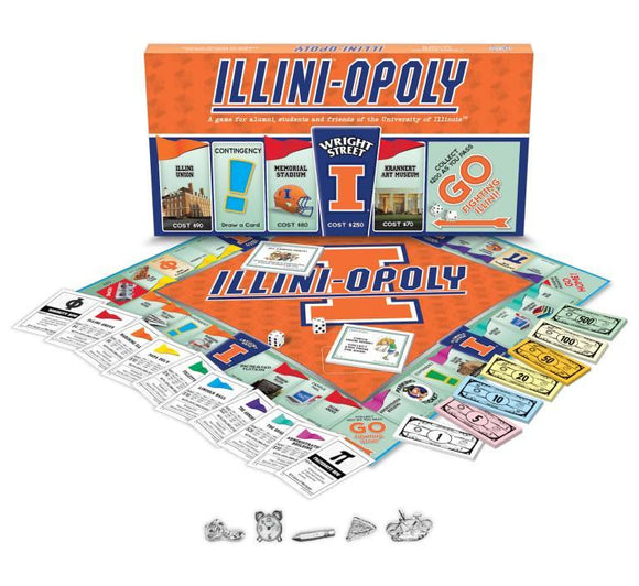 Illini-opoly University of Illinois Monopoly Game-Game-Late For The Sky-Top Notch Gift Shop