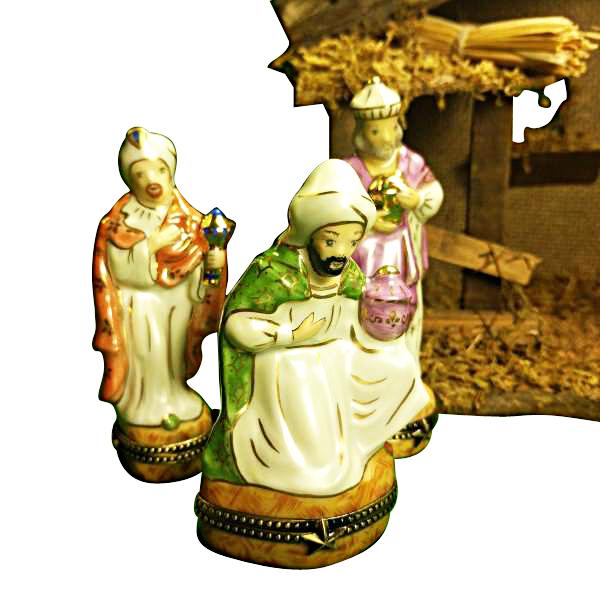 12 Piece Nativity Set Limoges Box by Rochard™ - Satin Finish-Limoges Box-Rochard-Top Notch Gift Shop