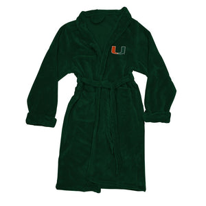 Miami Hurricanes Men's Silk Touch Plush Bath Robe-Bathrobe-Northwest-Top Notch Gift Shop