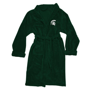 Michigan State Spartans Men's Silk Touch Plush Bath Robe-Bathrobe-Northwest-Top Notch Gift Shop