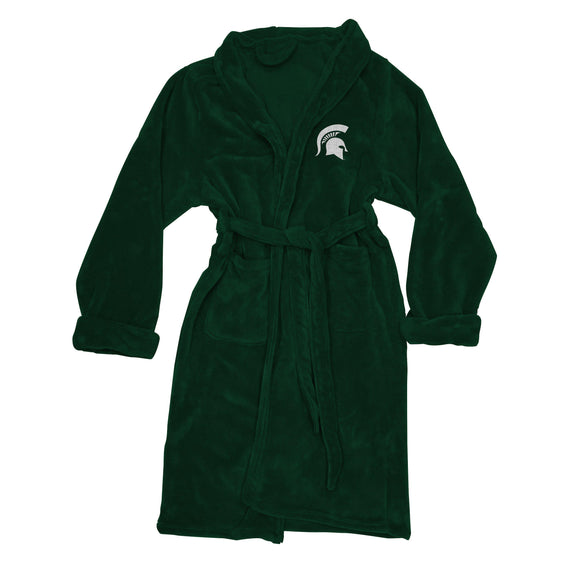 Michigan State Spartans Men's Silk Touch Plush Bath Robe-Bathrobe-Northwest-Top Notch Gift Shop