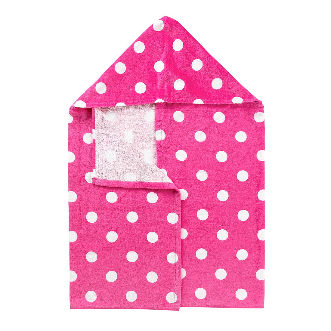 Hot Pink Dandy Dot Hooded Towel - Personalized-Hooded Towel-Viv&Lou-Top Notch Gift Shop