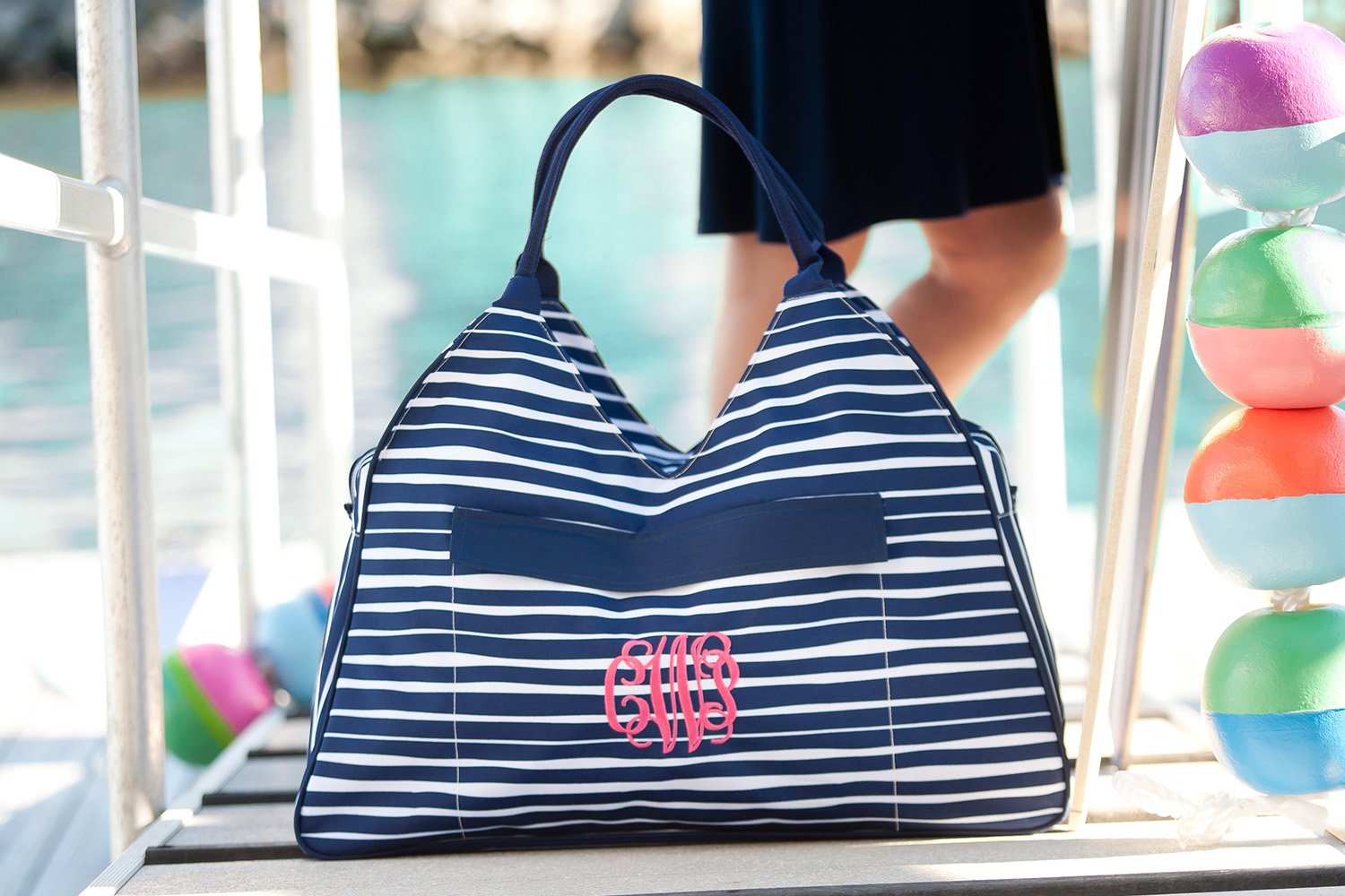 Tidelines Beach Bag - Personalized-Bag-Viv&Lou-Top Notch Gift Shop