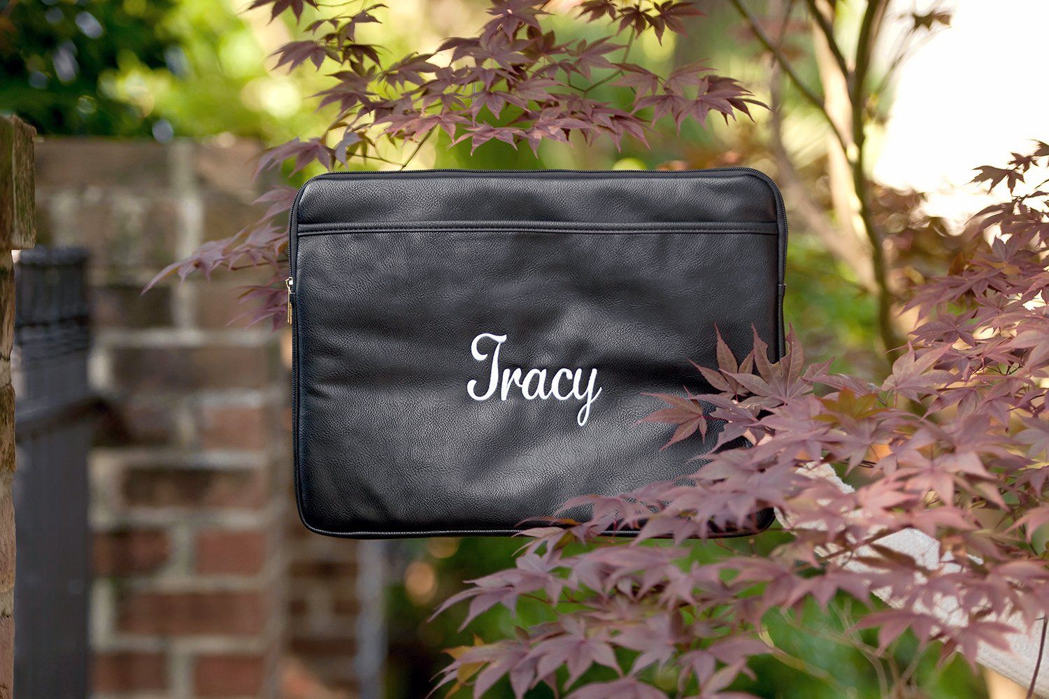 Black Laptop Sleeve - Personalized-Laptop Sleeve-Viv&Lou-Top Notch Gift Shop