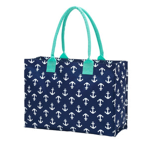 Navy Anchor Tote Bag - Personalized-Bag-Viv&Lou-Top Notch Gift Shop