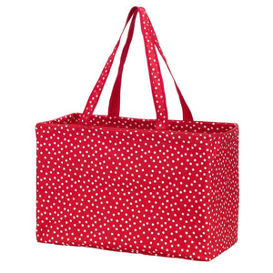 Red Scattered Dot Ultimate Tote - Personalized-Bag-Viv&Lou-Top Notch Gift Shop