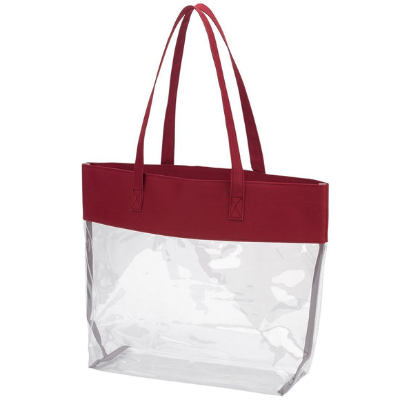 Garnet Clear Tote - Personalized-Bag-Viv&Lou-Top Notch Gift Shop
