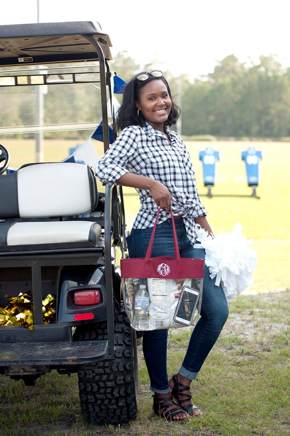 Garnet Clear Tote - Personalized-Bag-Viv&Lou-Top Notch Gift Shop