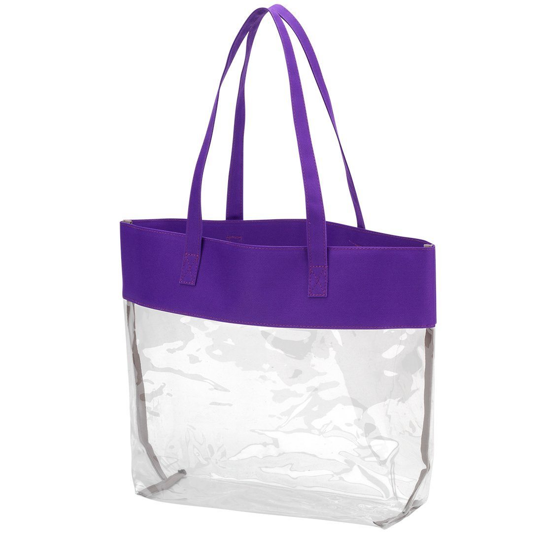 Purple Clear Tote - Personalized-Bag-Viv&Lou-Top Notch Gift Shop