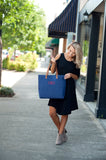 Navy Tote - Personalized-Bag-Viv&Lou-Top Notch Gift Shop