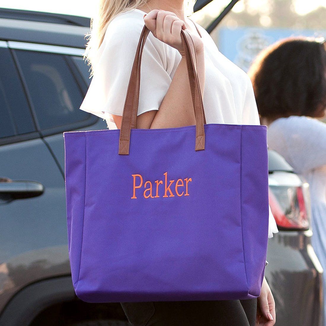 Purple Tote - Personalized-Bag-Viv&Lou-Top Notch Gift Shop