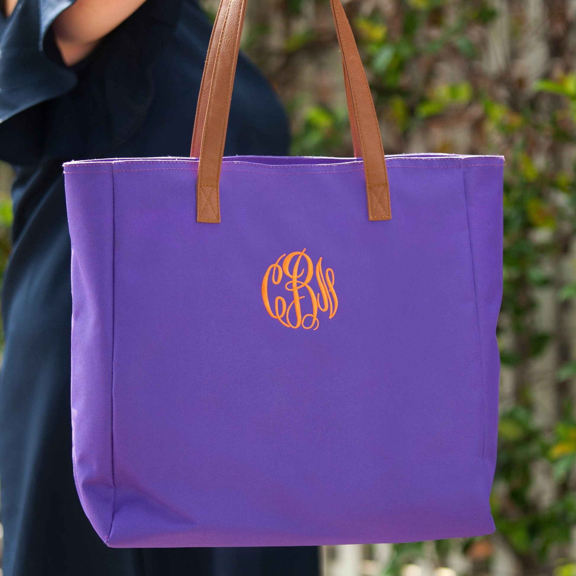 Purple Tote - Personalized-Bag-Viv&Lou-Top Notch Gift Shop