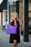 Purple Tote - Personalized-Bag-Viv&Lou-Top Notch Gift Shop