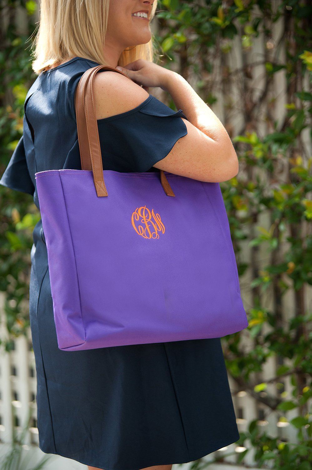 Purple Tote - Personalized-Bag-Viv&Lou-Top Notch Gift Shop