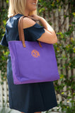 Purple Tote - Personalized-Bag-Viv&Lou-Top Notch Gift Shop