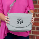 Grey Anna Crossbody Bag - Personalized-Bag-Viv&Lou-Top Notch Gift Shop