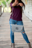 Grey Anna Crossbody Bag - Personalized-Bag-Viv&Lou-Top Notch Gift Shop