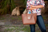 Camel Camilla Purse - Personalized-Bag-Viv&Lou-Top Notch Gift Shop