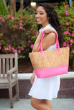 Hot Pink and Cork Charlotte Purse - Personalized-Bag-Viv&Lou-Top Notch Gift Shop