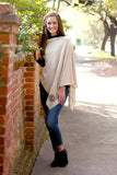 Creme Chelsea Poncho - Personalized-Shawl / Poncho-Viv&Lou-Top Notch Gift Shop