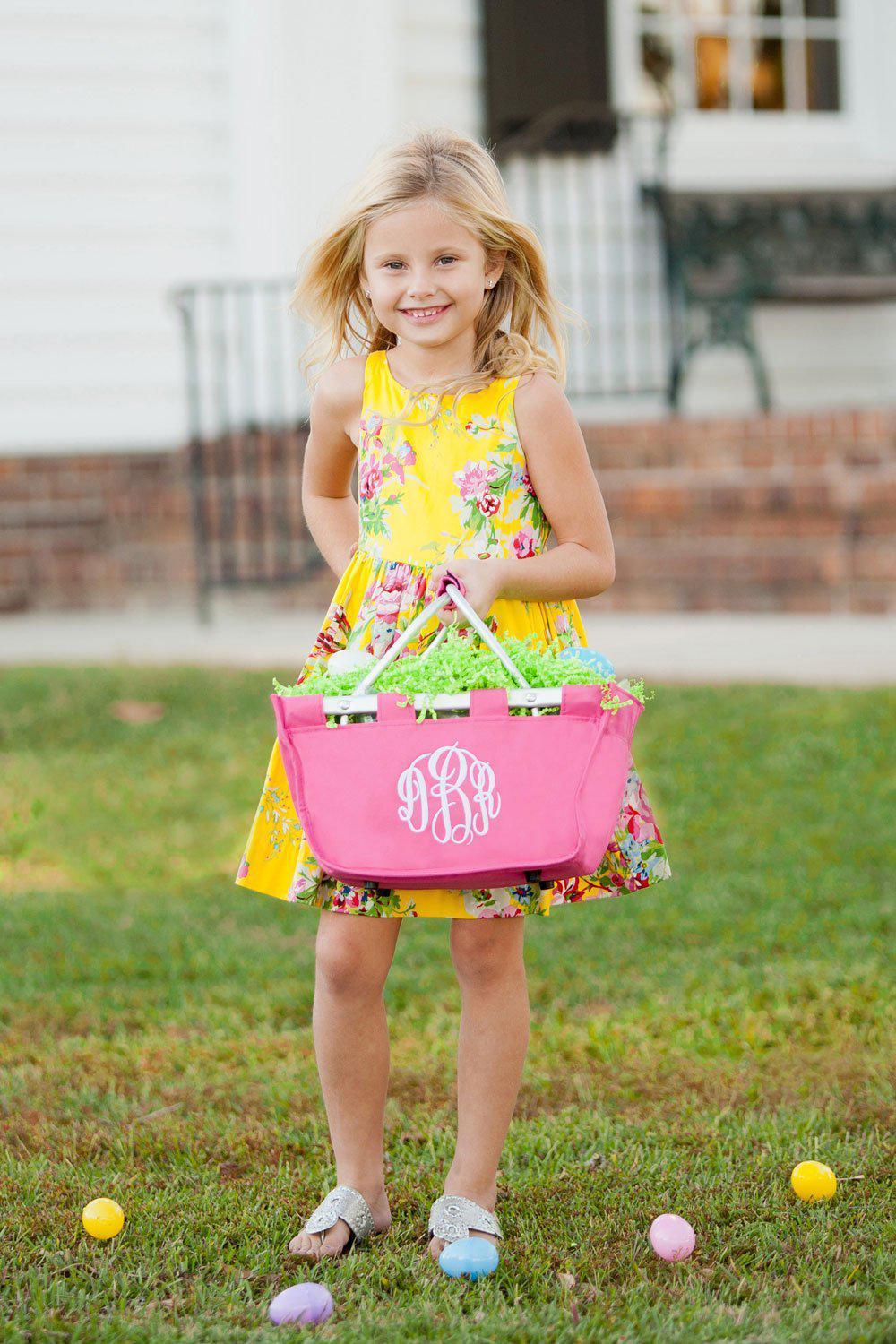 Hot Pink Mini Market Tote - Personalized-Bag-Viv&Lou-Top Notch Gift Shop