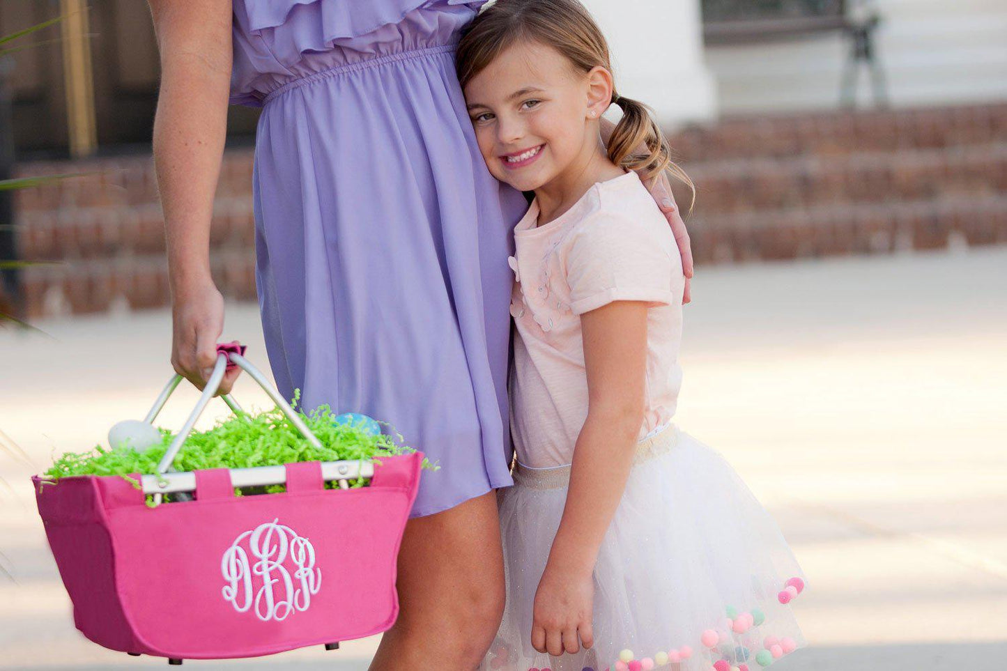 Hot Pink Mini Market Tote - Personalized-Bag-Viv&Lou-Top Notch Gift Shop