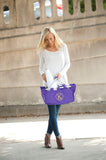 Purple Market Tote - Personalized-Bag-Viv&Lou-Top Notch Gift Shop