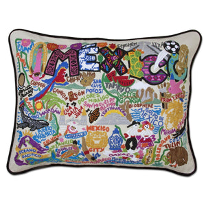 Mexico Embroidered CatStudio Pillow-Pillow-CatStudio-Top Notch Gift Shop