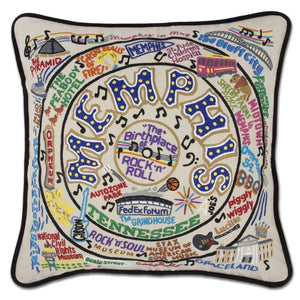Memphis Embroidered CatStudio Pillow-Pillow-CatStudio-Top Notch Gift Shop