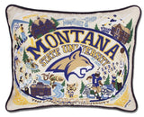 Montana State University CatStudio Embroidered Pillow-Pillow-CatStudio-Top Notch Gift Shop