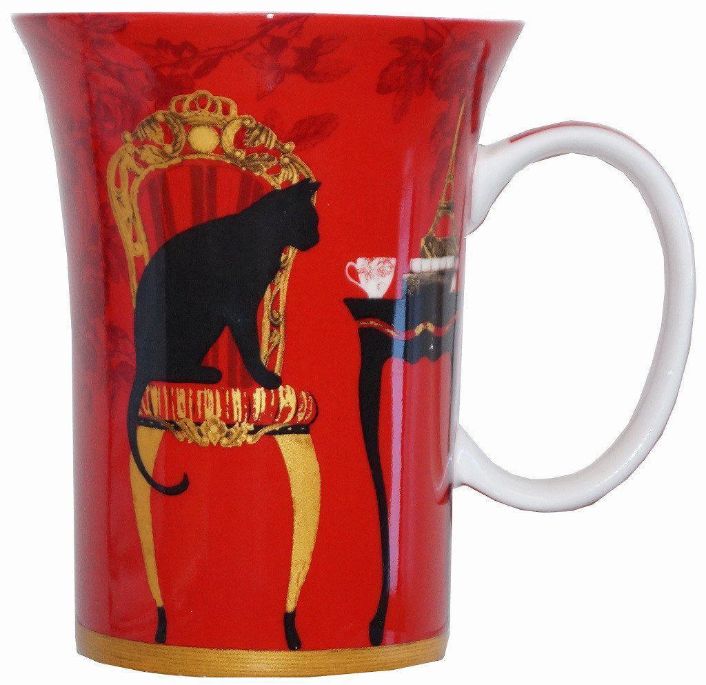 Mystical and Curious Cats Set of 4 Bone China Mugs-Mug-McIntosh Trading-Top Notch Gift Shop