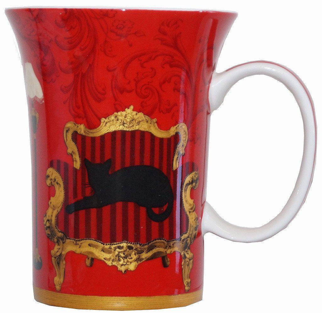 Mystical and Curious Cats Set of 4 Bone China Mugs-Mug-McIntosh Trading-Top Notch Gift Shop