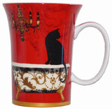 Mystical and Curious Cats Set of 4 Bone China Mugs-Mug-McIntosh Trading-Top Notch Gift Shop