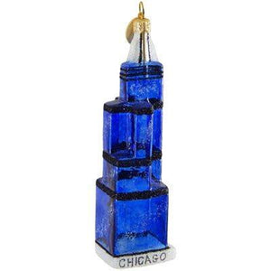 Sear's Tower Blown Glass Christmas Ornament-Ornament-Landmark Creations-Top Notch Gift Shop
