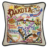 North Dakota Embroidered CatStudio State Pillow-Pillow-CatStudio-Top Notch Gift Shop