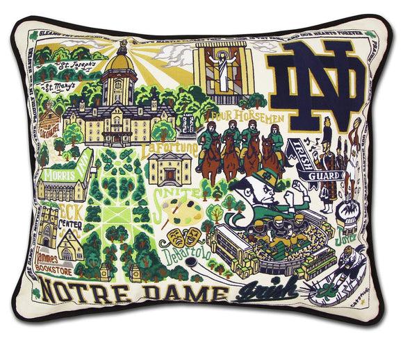 Notre Dame Embroidered CatStudio Pillow-Pillow-CatStudio-Top Notch Gift Shop
