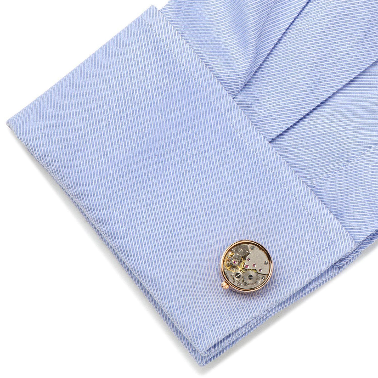 Rose Gold Watch Movement Cufflinks-Cufflinks-Cufflinks, Inc.-Top Notch Gift Shop