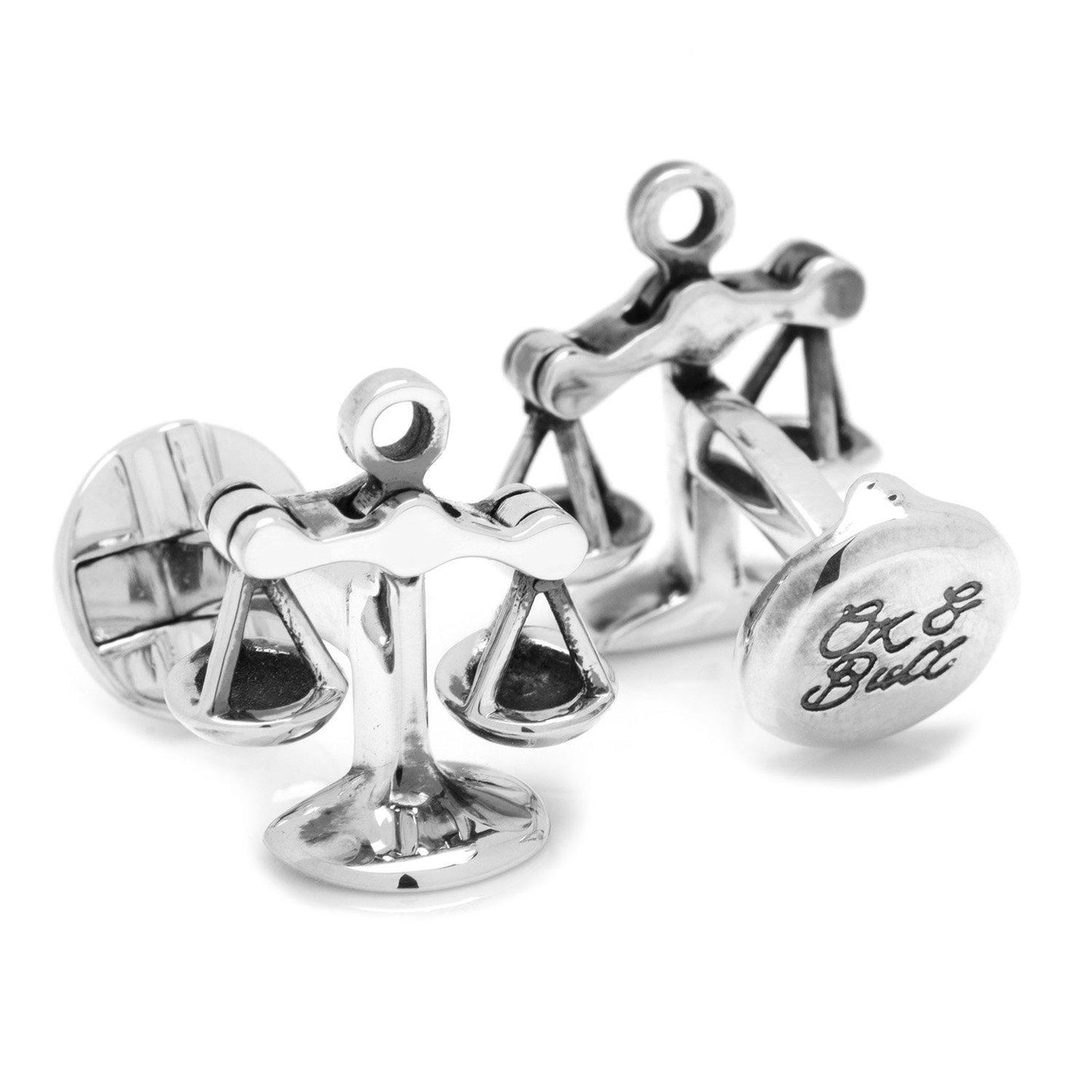 Moving Parts Scales of Justice Cufflinks-Cufflinks-Cufflinks, Inc.-Top Notch Gift Shop