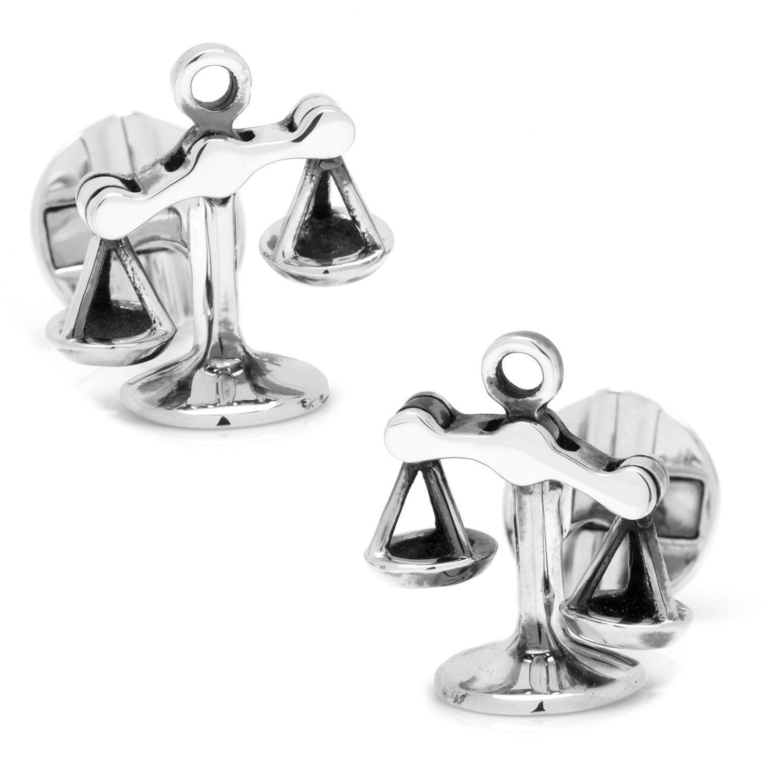 Moving Parts Scales of Justice Cufflinks-Cufflinks-Cufflinks, Inc.-Top Notch Gift Shop