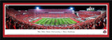 Ohio State Football - "Band Script" Panorama Framed Print-Print-Blakeway Worldwide Panoramas, Inc.-Top Notch Gift Shop