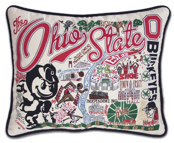 Ohio State University Embroidered CatStudio Pillow-Pillow-CatStudio-Top Notch Gift Shop